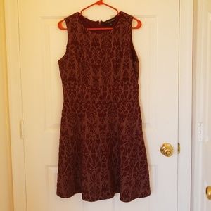 Maroon & Gold dress
